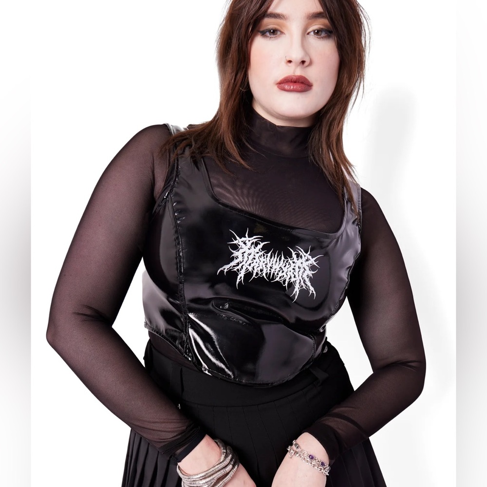 Mary Wyatt Incarnate Vinyl Corset Top